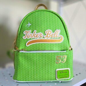 Loungefly Disney Team Tinker Bell Jersey Mini Backpack